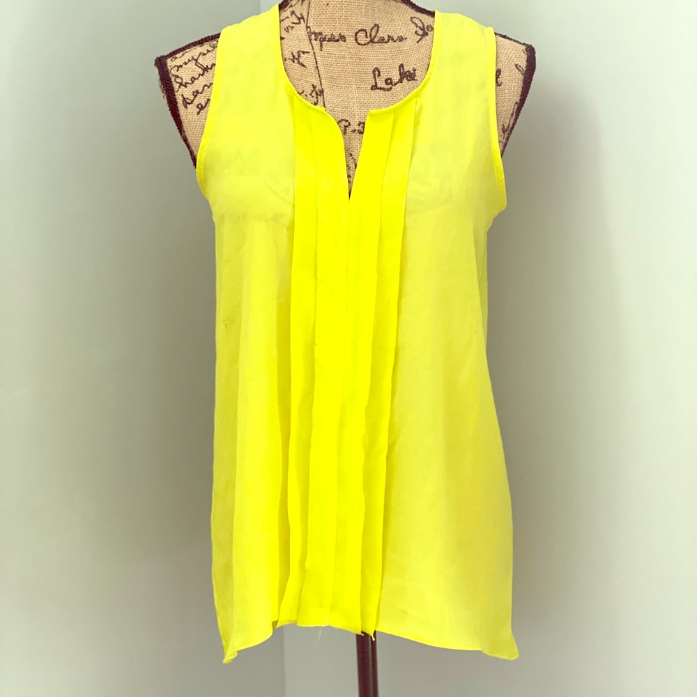 BCBG Electric Green Top
